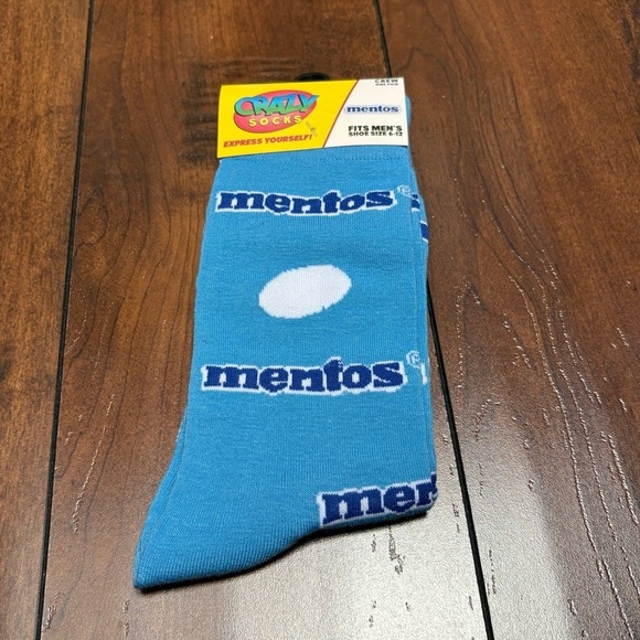 3/$20 Mentos Crazy Food Themed Socks for Cozy Funny Gift for Snack Lovers Unisex - Picture 3 of 6